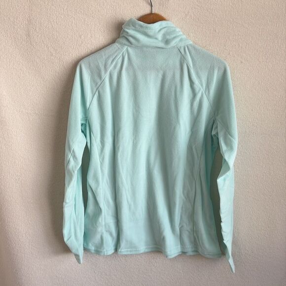 Columbia Ladies Glacial IV Half Zip Fleece Jacket Womens XL Light Blue - Picture 4 of 11